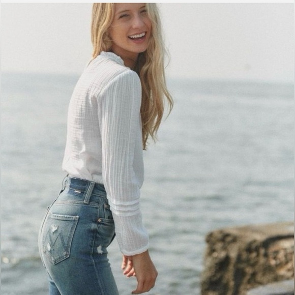 MOTHER Superior The High Waisted Rider Ankle in Far Beyond The Sky - Picture 2 of 12